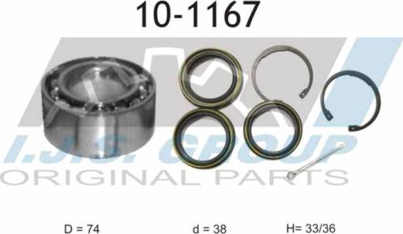 IJS GROUP 10-1167 - Kit de roulements de roue cwaw.fr