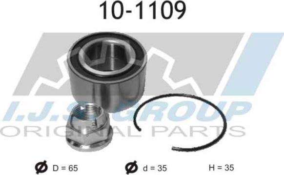 IJS GROUP 10-1109 - Kit de roulements de roue cwaw.fr