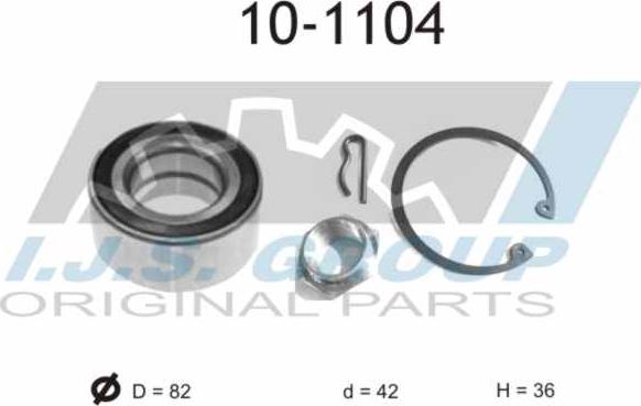 IJS GROUP 10-1104 - Kit de roulements de roue cwaw.fr