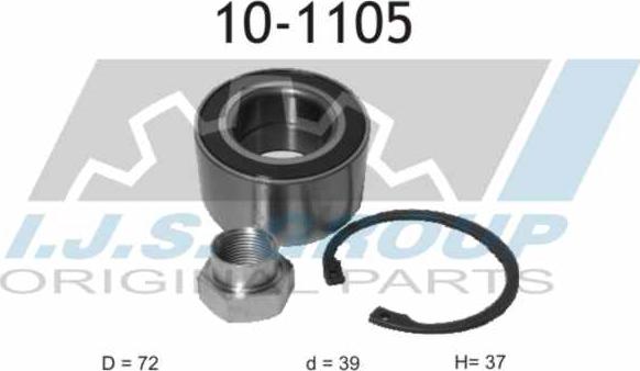 IJS GROUP 10-1105 - Kit de roulements de roue cwaw.fr