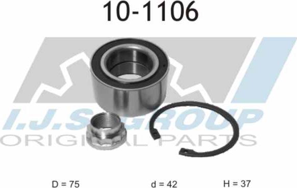 IJS GROUP 10-1106 - Kit de roulements de roue cwaw.fr