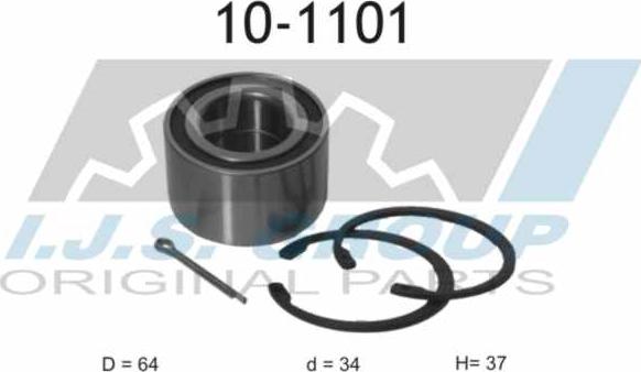 IJS GROUP 10-1101 - Kit de roulements de roue cwaw.fr