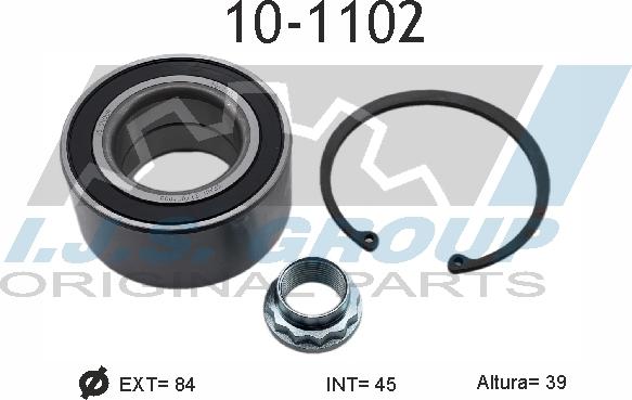 IJS GROUP 10-1102 - Kit de roulements de roue cwaw.fr