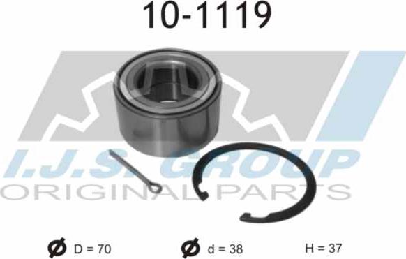 IJS GROUP 10-1119 - Kit de roulements de roue cwaw.fr