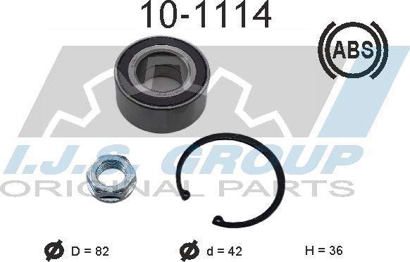 IJS GROUP 10-1114 - Kit de roulements de roue cwaw.fr