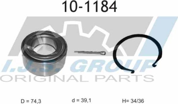 IJS GROUP 10-1184 - Kit de roulements de roue cwaw.fr