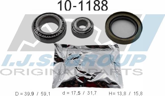 IJS GROUP 10-1188 - Kit de roulements de roue cwaw.fr