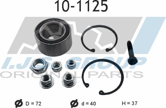 IJS GROUP 10-1125 - Kit de roulements de roue cwaw.fr