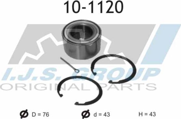 IJS GROUP 10-1120 - Kit de roulements de roue cwaw.fr