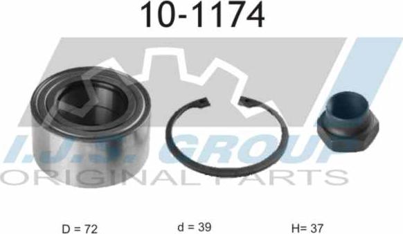 IJS GROUP 10-1174 - Kit de roulements de roue cwaw.fr