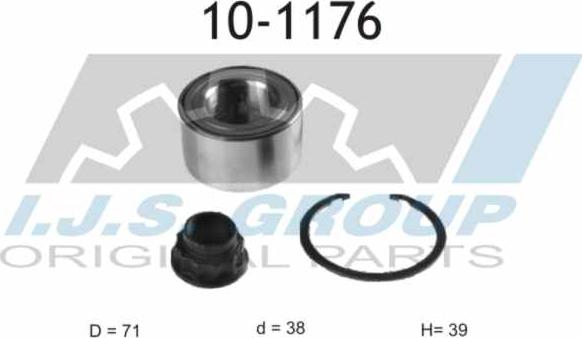 IJS GROUP 10-1176 - Kit de roulements de roue cwaw.fr