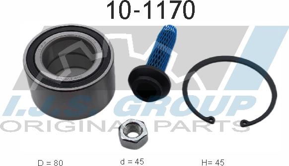 IJS GROUP 10-1170 - Kit de roulements de roue cwaw.fr