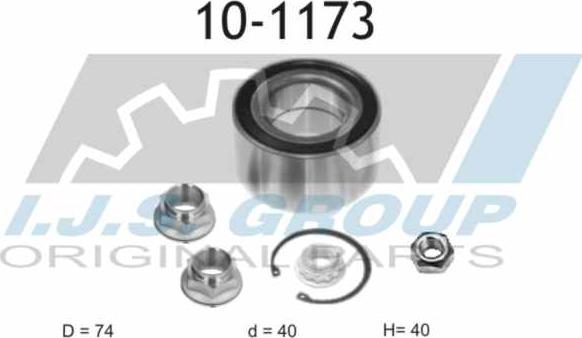 IJS GROUP 10-1173 - Kit de roulements de roue cwaw.fr