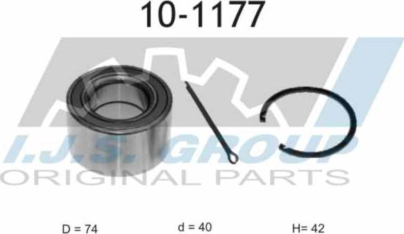 IJS GROUP 10-1177 - Kit de roulements de roue cwaw.fr