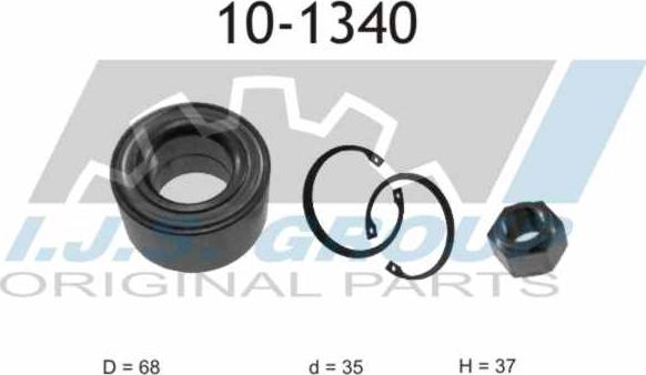 IJS GROUP 10-1340 - Kit de roulements de roue cwaw.fr