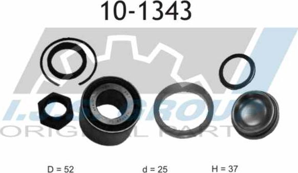 IJS GROUP 10-1343 - Kit de roulements de roue cwaw.fr