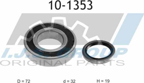 IJS GROUP 10-1353 - Kit de roulements de roue cwaw.fr