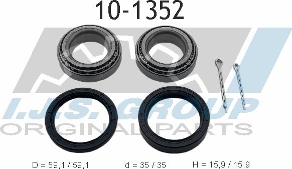 IJS GROUP 10-1352 - Kit de roulements de roue cwaw.fr