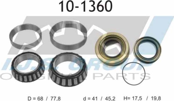 IJS GROUP 10-1360 - Kit de roulements de roue cwaw.fr