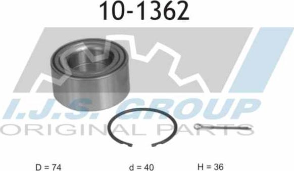 IJS GROUP 10-1362 - Kit de roulements de roue cwaw.fr