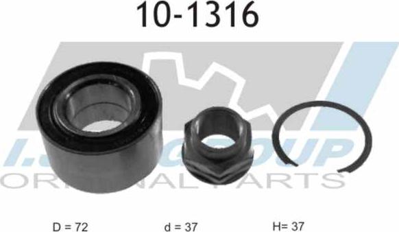 IJS GROUP 10-1316 - Kit de roulements de roue cwaw.fr