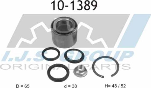 IJS GROUP 10-1389 - Kit de roulements de roue cwaw.fr