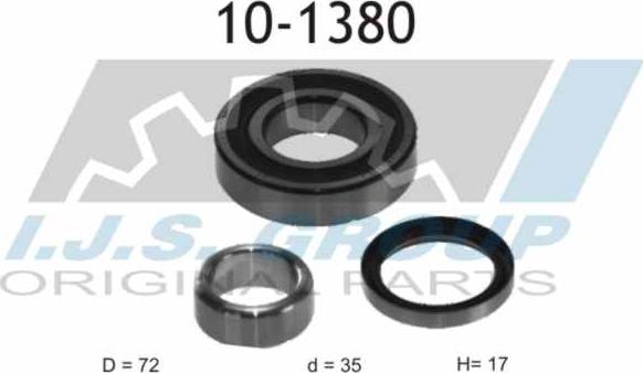 IJS GROUP 10-1380 - Kit de roulements de roue cwaw.fr