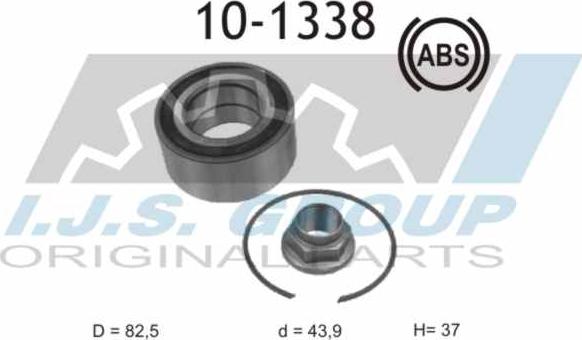 IJS GROUP 10-1338 - Kit de roulements de roue cwaw.fr