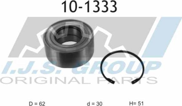 IJS GROUP 10-1333 - Kit de roulements de roue cwaw.fr