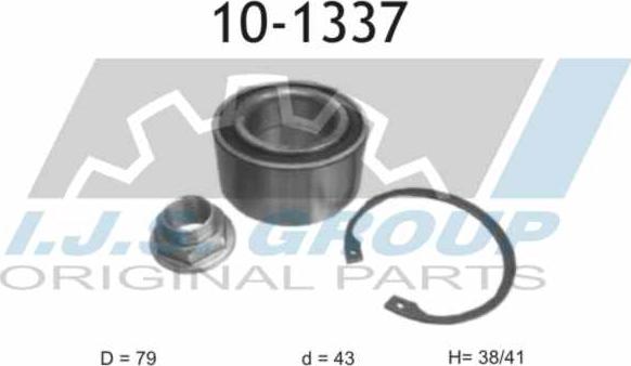 IJS GROUP 10-1337 - Kit de roulements de roue cwaw.fr