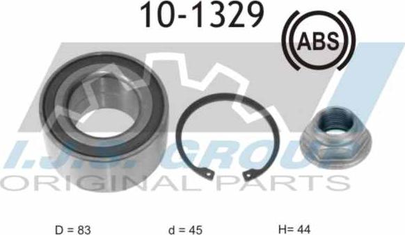 IJS GROUP 10-1329 - Kit de roulements de roue cwaw.fr