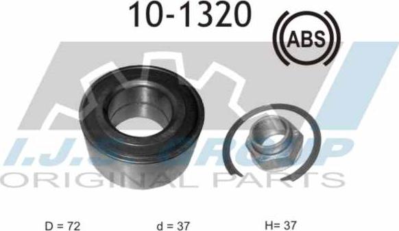 IJS GROUP 10-1320 - Kit de roulements de roue cwaw.fr