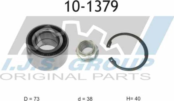 IJS GROUP 10-1379 - Kit de roulements de roue cwaw.fr