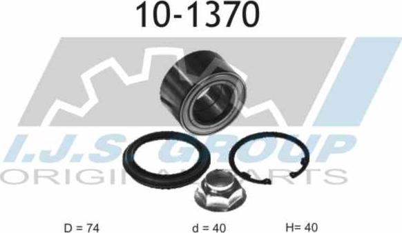 IJS GROUP 10-1370 - Kit de roulements de roue cwaw.fr