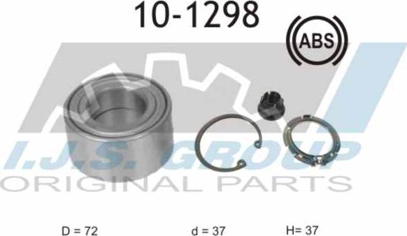 IJS GROUP 10-1298 - Kit de roulements de roue cwaw.fr