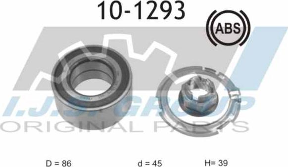 IJS GROUP 10-1293 - Kit de roulements de roue cwaw.fr