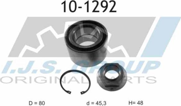 IJS GROUP 10-1292 - Kit de roulements de roue cwaw.fr