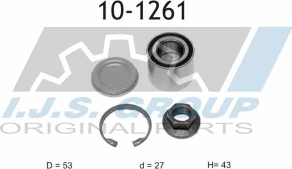 IJS GROUP 10-1261 - Kit de roulements de roue cwaw.fr