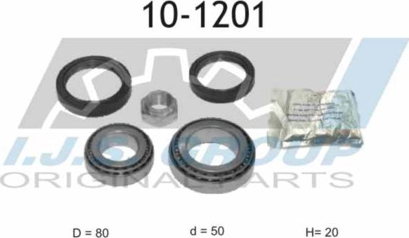 IJS GROUP 10-1201 - Kit de roulements de roue cwaw.fr