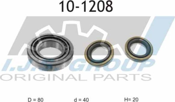 IJS GROUP 10-1208 - Kit de roulements de roue cwaw.fr