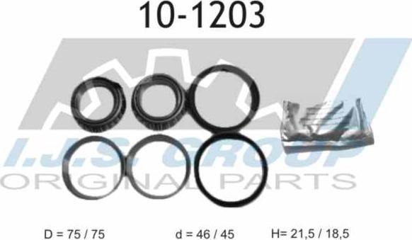 IJS GROUP 10-1203 - Kit de roulements de roue cwaw.fr