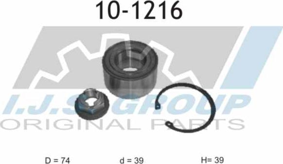 IJS GROUP 10-1216 - Kit de roulements de roue cwaw.fr