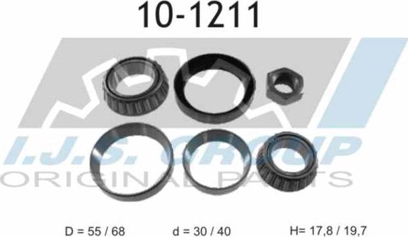 IJS GROUP 10-1211 - Kit de roulements de roue cwaw.fr