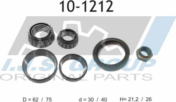 IJS GROUP 10-1212 - Kit de roulements de roue cwaw.fr