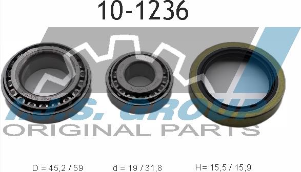 IJS GROUP 10-1236 - Kit de roulements de roue cwaw.fr