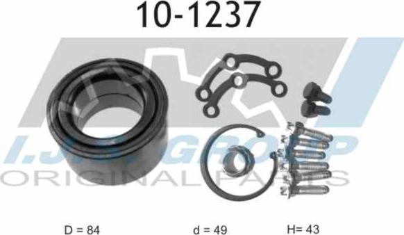 IJS GROUP 10-1237 - Kit de roulements de roue cwaw.fr