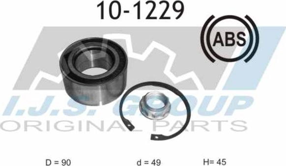 IJS GROUP 10-1229 - Kit de roulements de roue cwaw.fr