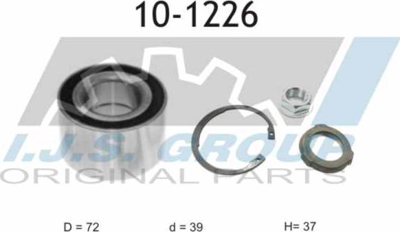 IJS GROUP 10-1226 - Kit de roulements de roue cwaw.fr