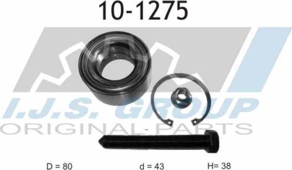 IJS GROUP 10-1275 - Kit de roulements de roue cwaw.fr