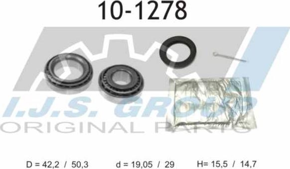 IJS GROUP 10-1278 - Kit de roulements de roue cwaw.fr